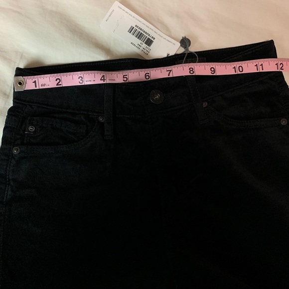 NWT Janis Black Velvet Flare AG Pants - Picture 2 of 7